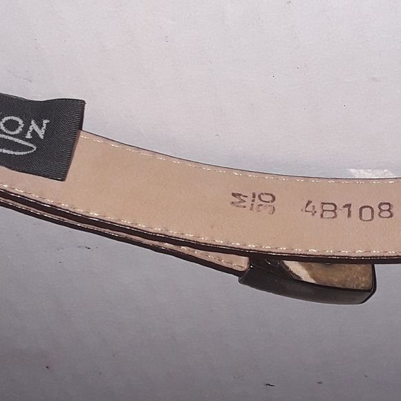 Brighton Embossed Croc Brown Leather Belt - EUC, M 30 - Picture 5 of 9